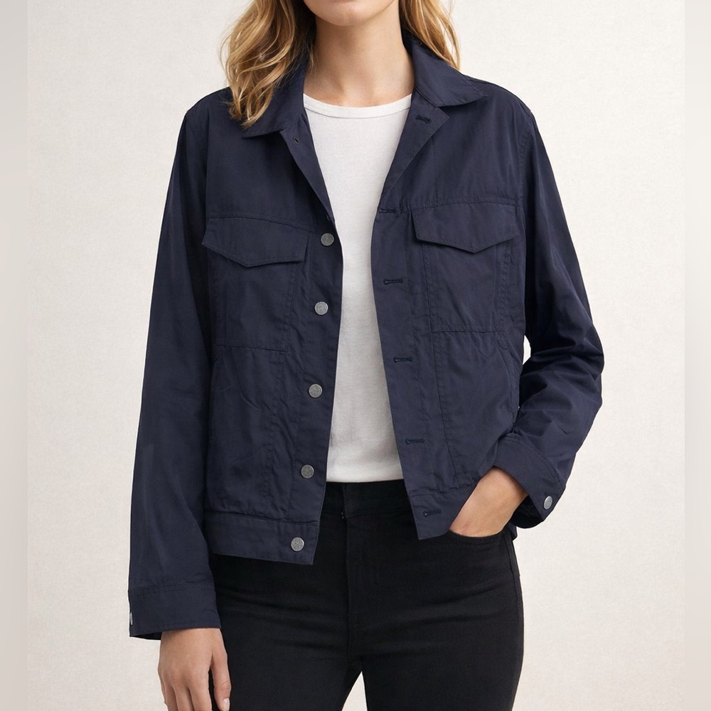 Theory Women’s Navy Windbreaker Spring Jacket